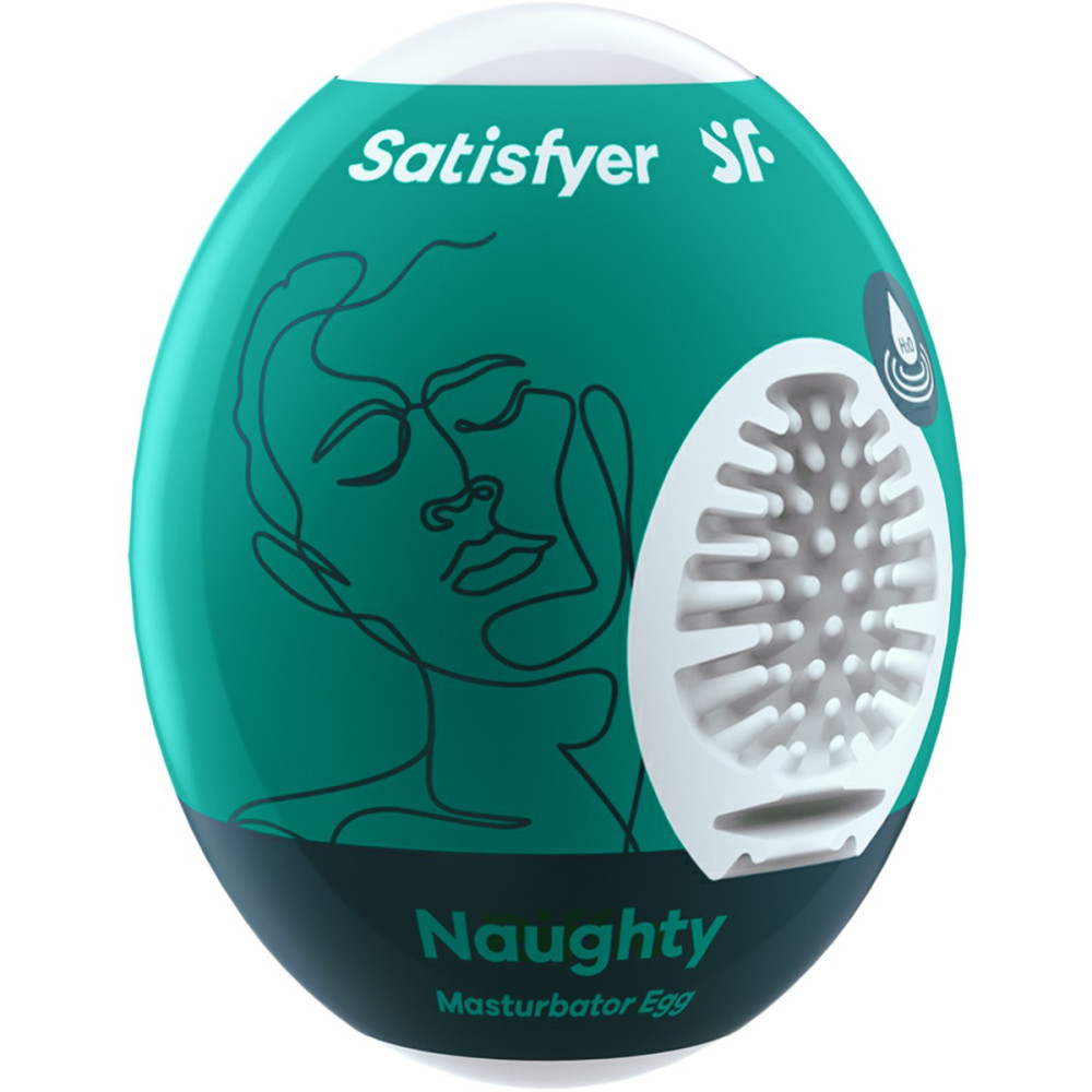 Самосмазывающийся мастурбатор Satisfyer Masturbator Egg Noughty фото №2 — секс игрушки: Украина, NO TABOO