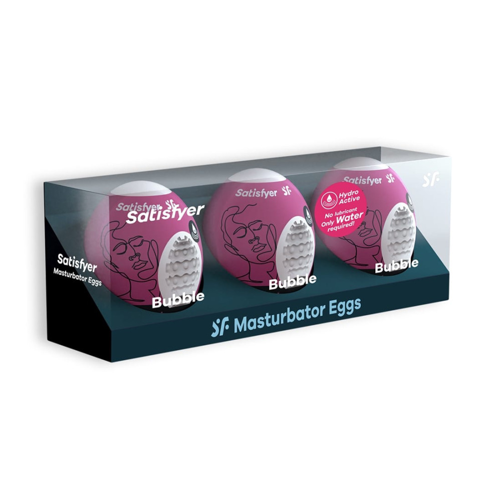 Самосмазывающийся мастурбатор Satisfyer Masturbator Egg Bubble фото №6 — секс игрушки: Украина, NO TABOO