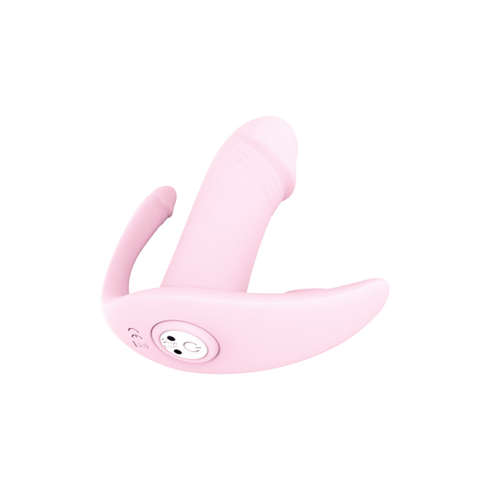 Тройной вибратор реалистичный Dream Toys с дистанционным пультом, розовый, 9.7 х 2.8 см фото №7 — секс игрушки: Украина, NO TABOO