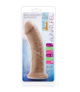 Фаллоимитатор реалистичный Blush Au Naturel из киберкожы, бежевый, 20.3 х 5 см - No Taboo