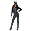 Сексуальный костюм женщины-кошки Leg Avenue Captivating Crime Fighter, M, 3 предмета, черный, фото №5 — секс шоп Украина, NO TABOO