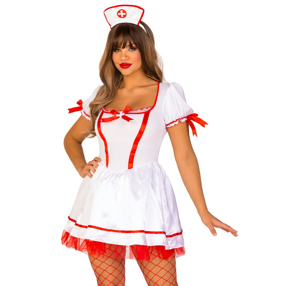 Костюм медсестры для ролевой игры Leg Avenue Naughty Nurse Costume, размер M, фото №0 — секс шоп Украина, NO TABOO