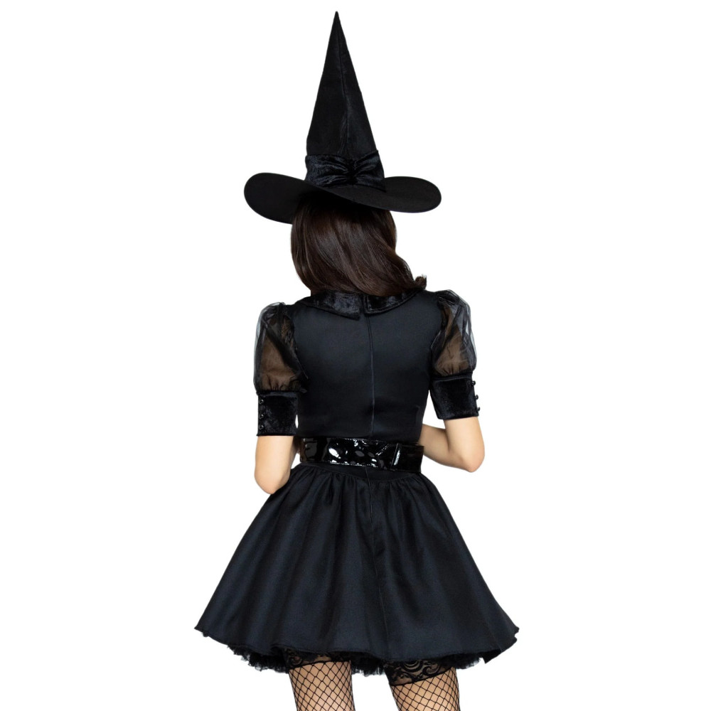 Костюм ведьмы Leg Avenue, M, Bewitching Witch, черный, фото №2 — секс шоп Украина, NO TABOO