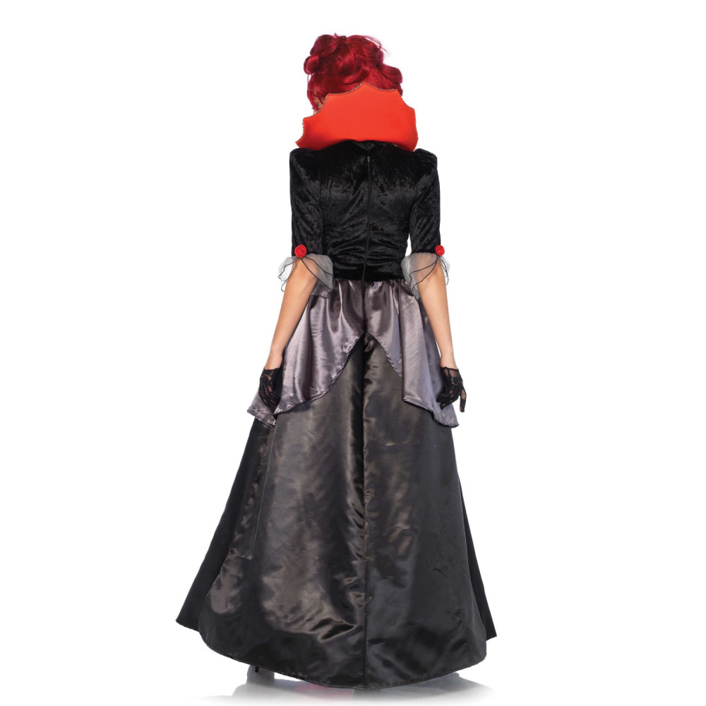 Костюм графини Leg Avenue Blood Countess, S, с кружевом, черно-красный, фото №2 — секс шоп Украина, NO TABOO