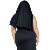 Костюм монашки Leg Avenue, XL/XXL, Sultry Sinner 3 предмета, черный с белым, фото №4 — секс шоп Украина, NO TABOO