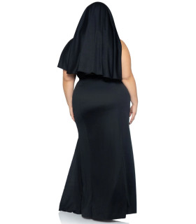 Костюм монашки Leg Avenue, XL/XXL, Sultry Sinner 3 предмета, черный с белым - No Taboo