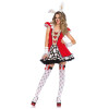 Соблазнительный костюм Leg Avenue, M/L, Queen of Hearts White Rabbit разноцветный , фото №3 — секс шоп Украина, NO TABOO