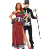 Костюм красавицы скелета Leg Avenue Deluxe Skeleton, S/M, 5 предметов, разноцветный, фото №4 — секс шоп Украина, NO TABOO