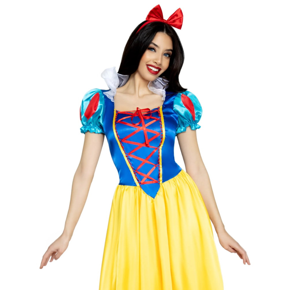 Костюм Белоснежки Leg Avenue Classic Snow White, M, 2 предмета, разноцветный , фото №3 — секс шоп Украина, NO TABOO
