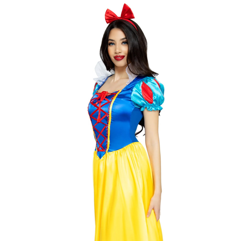 Костюм Белоснежки Leg Avenue Classic Snow White, M, 2 предмета, разноцветный , фото №4 — секс шоп Украина, NO TABOO