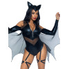 Сексуальный костюм летучей мыши Leg Avenue Midnight Bat, S, 2 предмета, черный, фото №1 — секс шоп Украина, NO TABOO