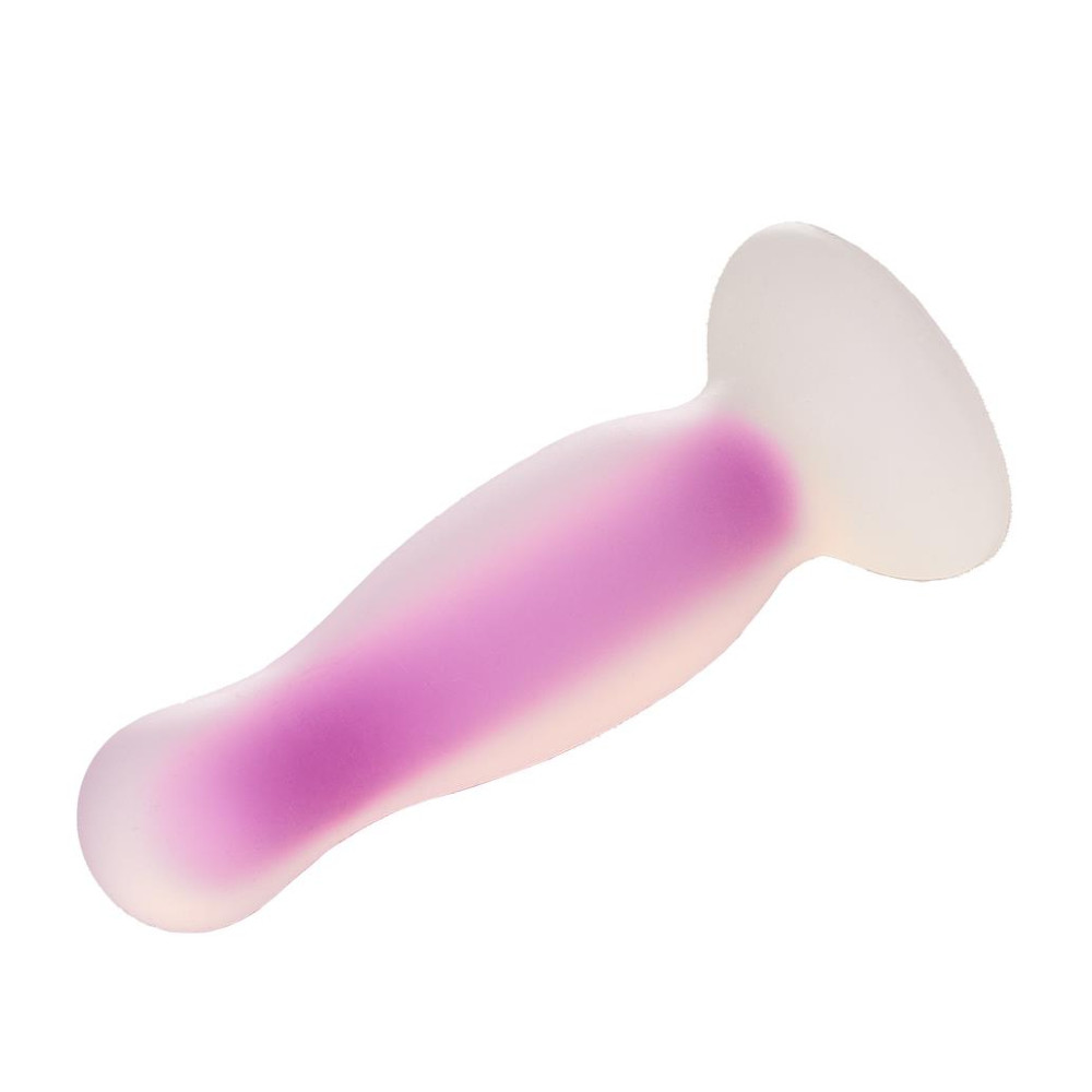 Анальная пробка светящаяся в темноте Dream Toys Radiant, M, синяя фото №4 — секс игрушки: Украина, NO TABOO