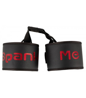 Наручники Spank Me Bad Kitty, с фастексом, черные - No Taboo