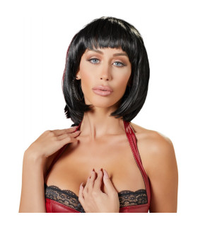 Парик короткий боб Cottelli, черный, 28 см - No Taboo