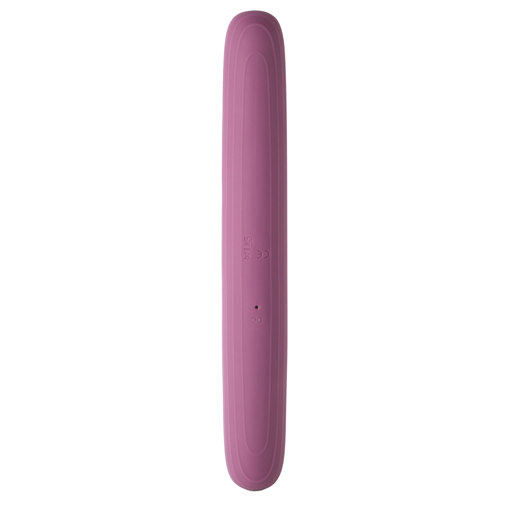 Вибратор двусторонний Sweet Em Dual Vibe силиконовый, фиолетовый, 22 х 3 см фото №2 — секс игрушки: Украина, NO TABOO