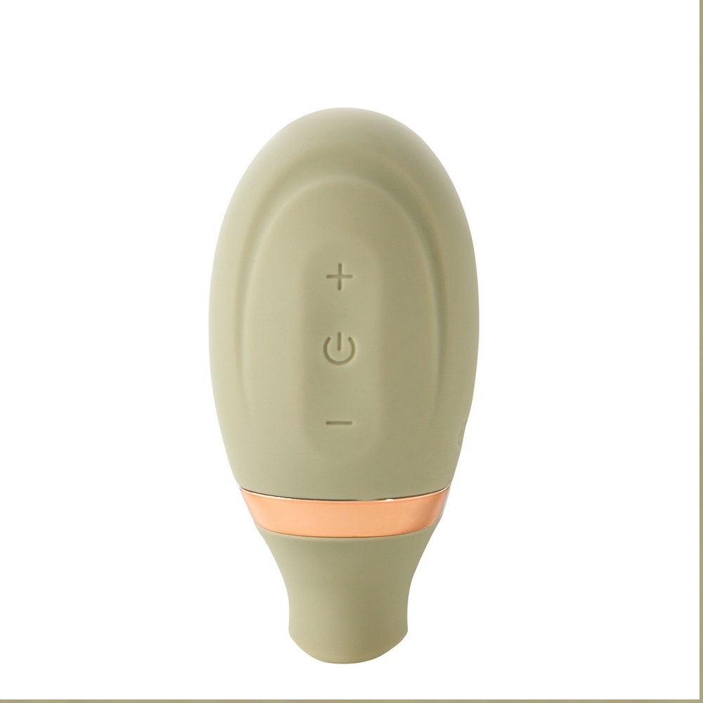 Вакуумный стимулятор клитора Sweet Em Vacuum с подвижным язычком, зеленый, 8.2 х 4.9 см фото №4 — секс игрушки: Украина, NO TABOO