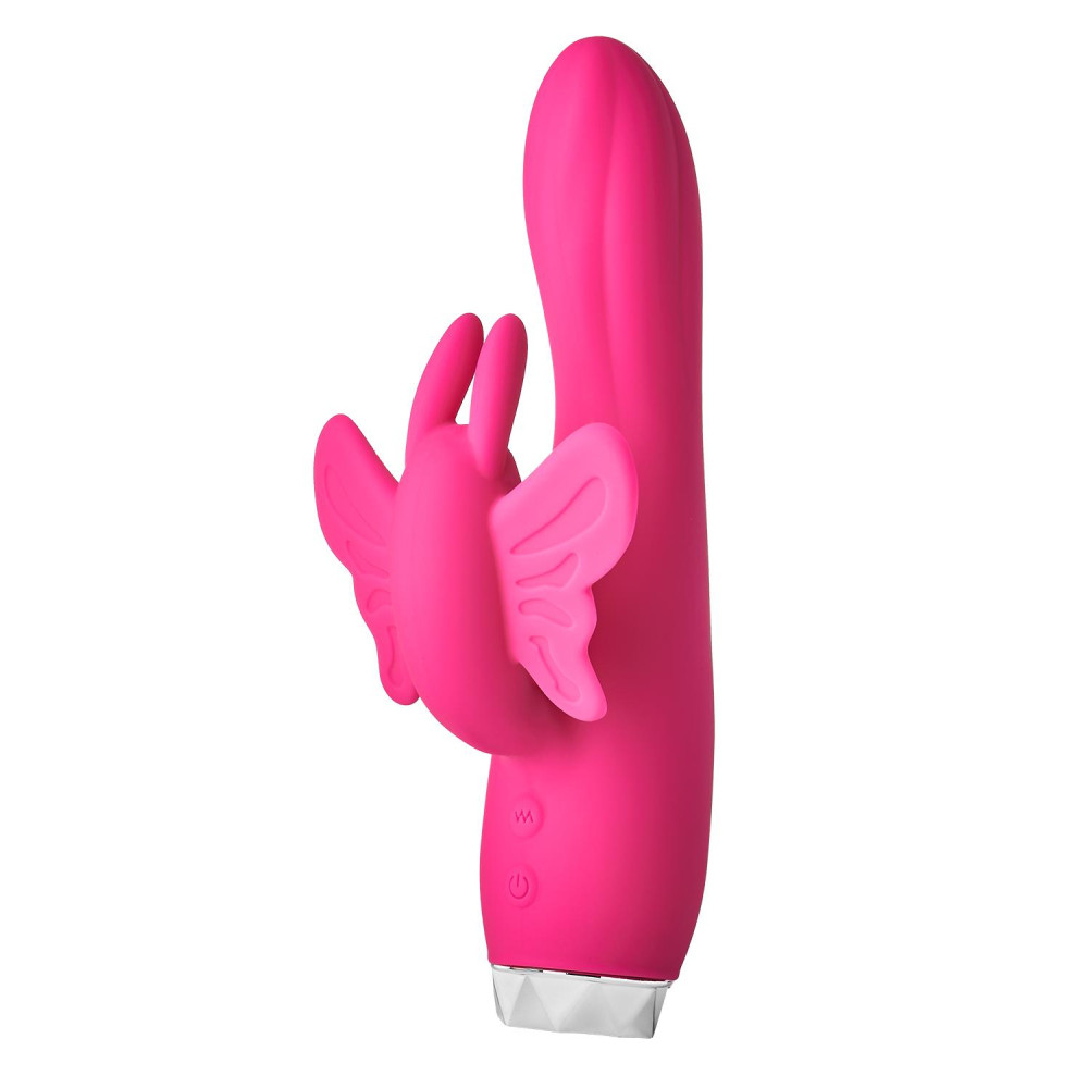 Вибратор-кролик Dream Toys Flirts Butterfly, розовый, 17 х 3 см фото №0 — секс игрушки: Украина, NO TABOO