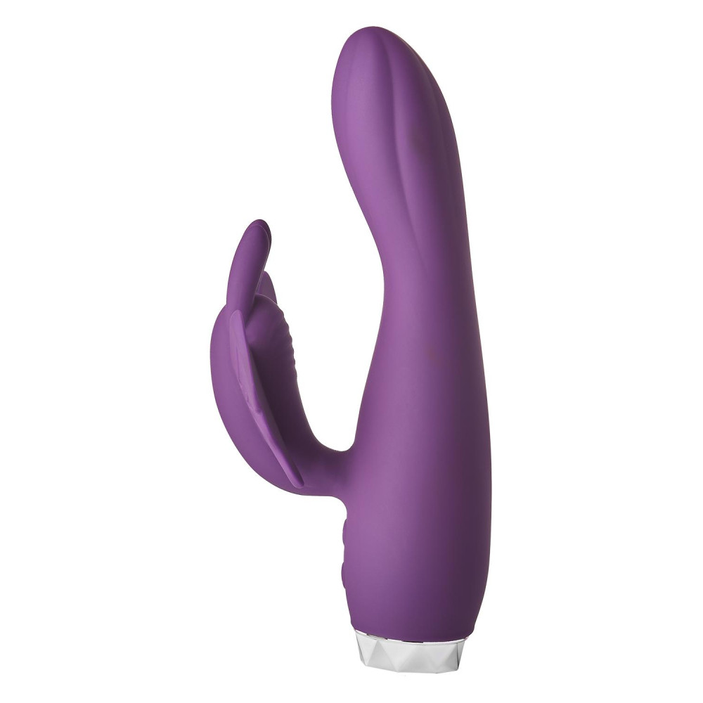 Вибратор-кролик Dream Toys Flirts Butterfly, фиолетовый, 17 х 3 см фото №5 — секс игрушки: Украина, NO TABOO