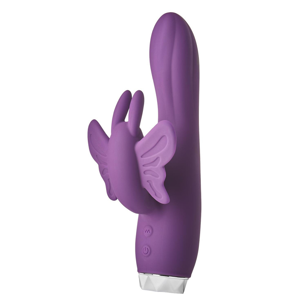 Вибратор-кролик Dream Toys Flirts Butterfly, фиолетовый, 17 х 3 см фото №0 — секс игрушки: Украина, NO TABOO