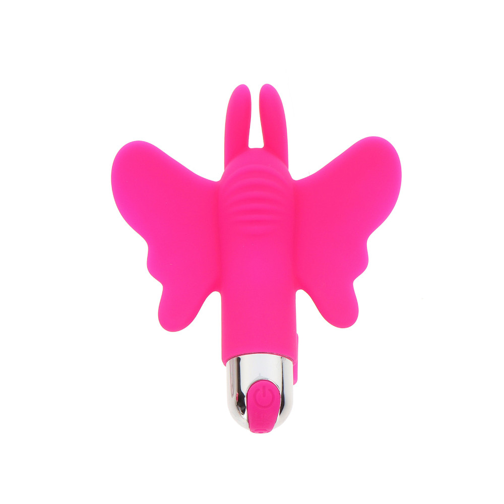 Вибратор на палец Toy Joy Butterfly Pleaser в виде бабочки, розовый, 10.5 х 8.5 см фото №0 — секс игрушки: Украина, NO TABOO