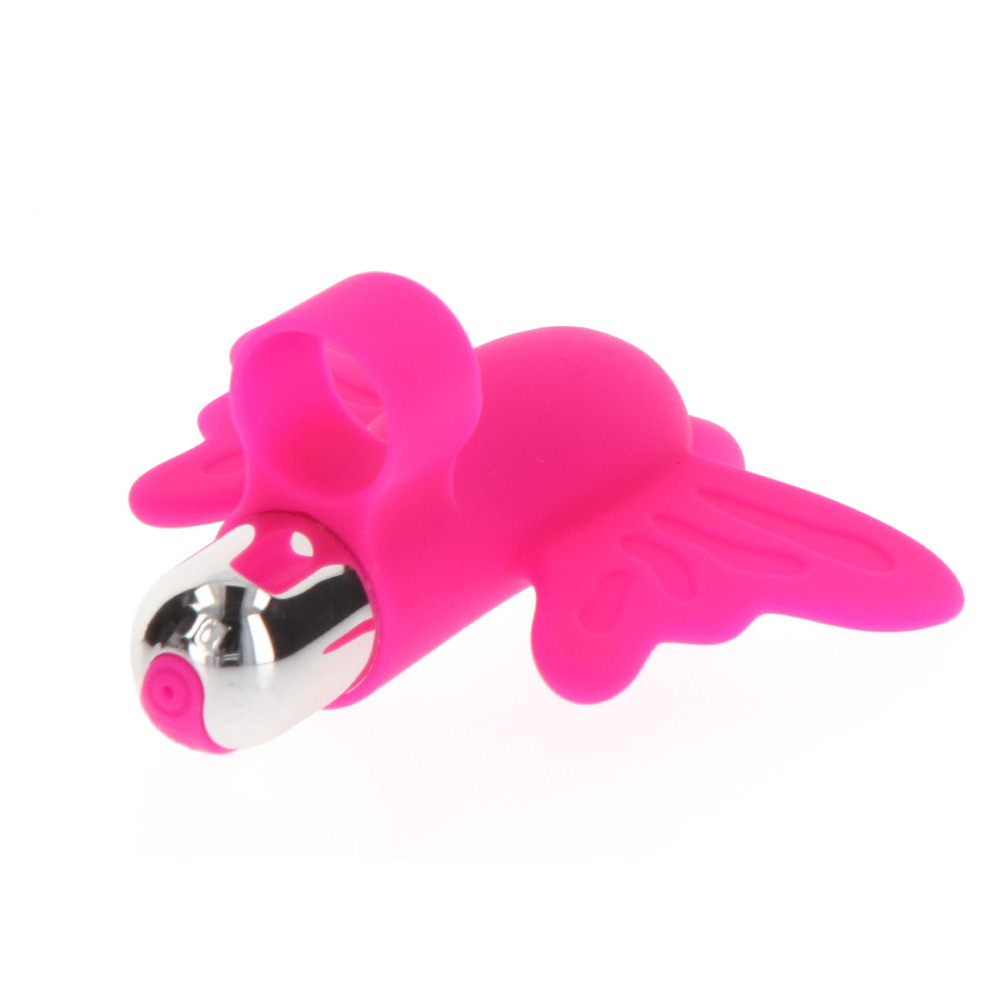 Вибратор на палец Toy Joy Butterfly Pleaser в виде бабочки, розовый, 10.5 х 8.5 см фото №3 — секс игрушки: Украина, NO TABOO