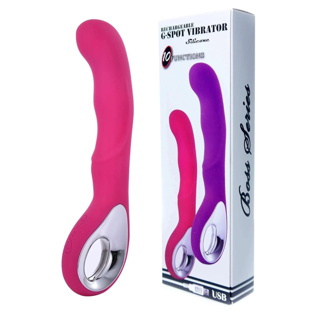 Вибратор для точки G Boss Series G-Spot розовый, 20 х 3 см фото №0 — секс игрушки: Украина, NO TABOO