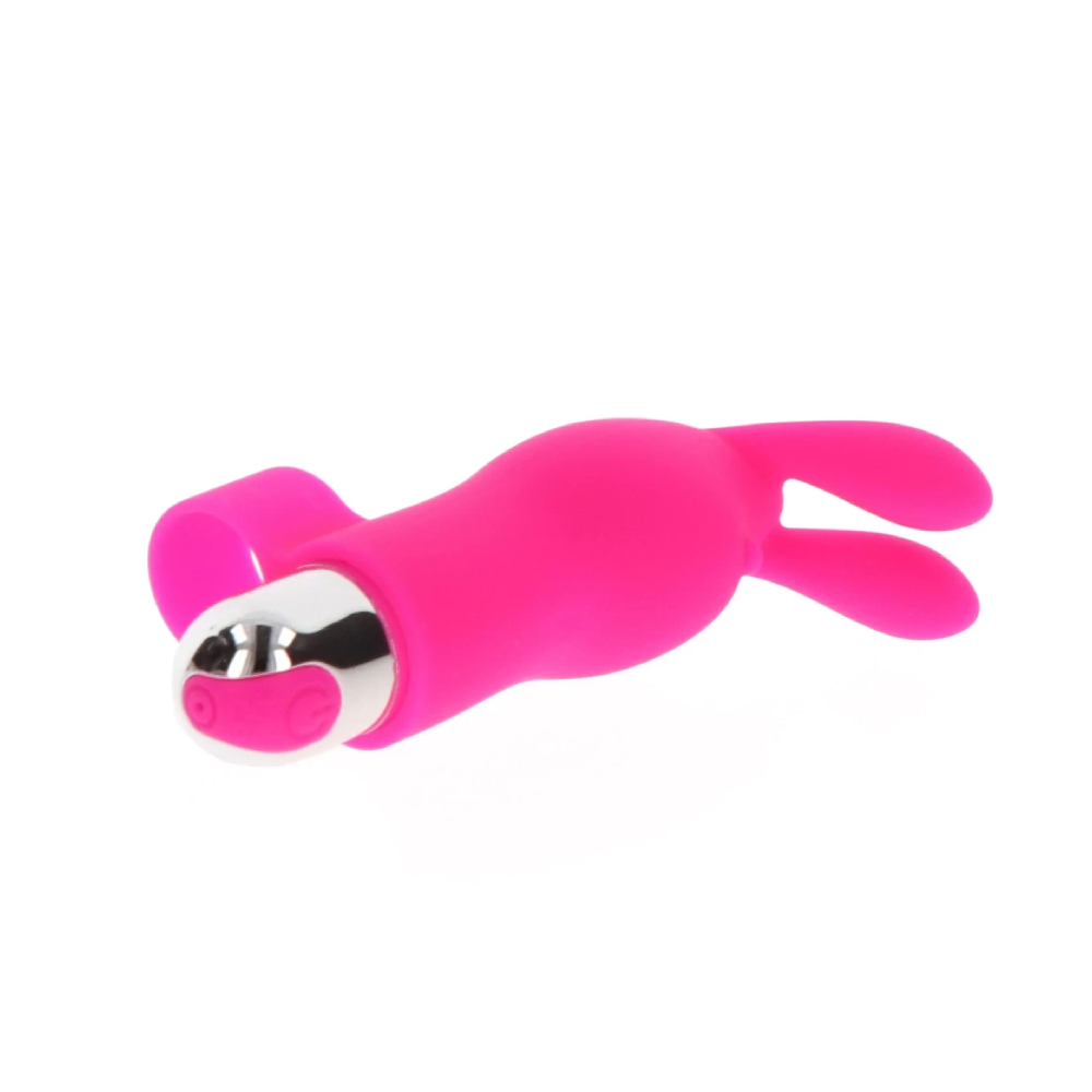 Вибратор на палец Toy Joy Bunny Pleaser с ушками кролика, розовый, 10.5 х 3 см фото №4 — секс игрушки: Украина, NO TABOO
