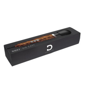 Вибромассажер Doxy Die Cast Tigerс тигровый, с полосатым принтом - No Taboo