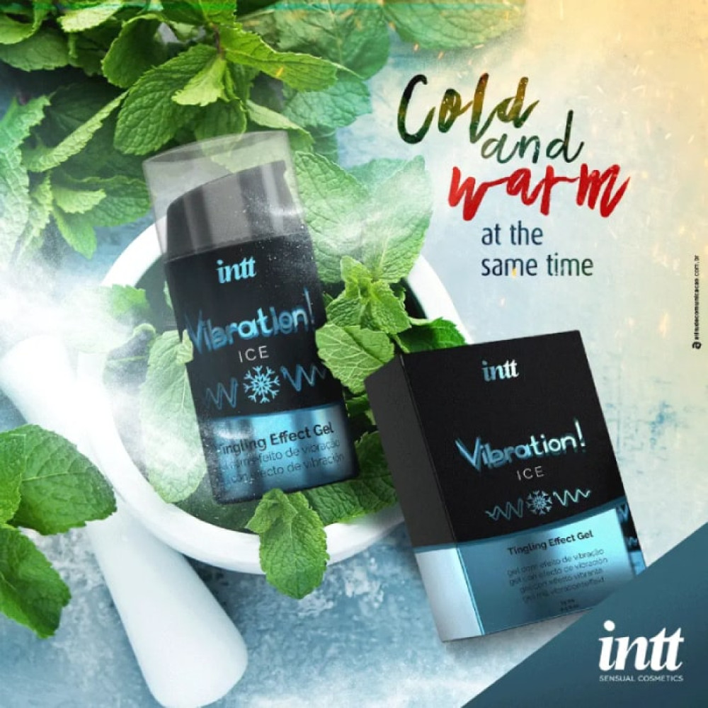 Жидкий вибратор Intt Vibration Ice, 15 мл, с охлаждающим эффектом, фото №4 — секс шоп Украина, NO TABOO