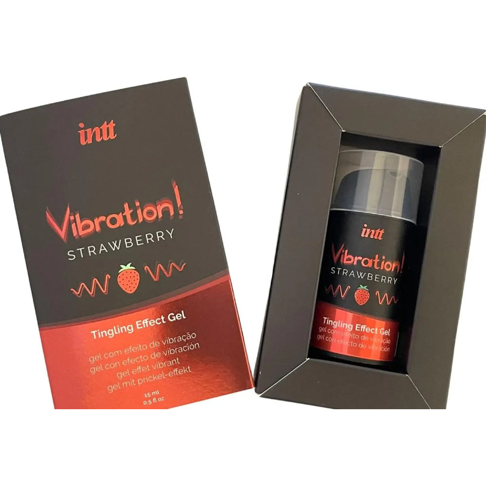 Жидкий вибратор Intt Vibration Strawberry, 15 мл, со вкусом клубники, фото №4 — секс шоп Украина, NO TABOO