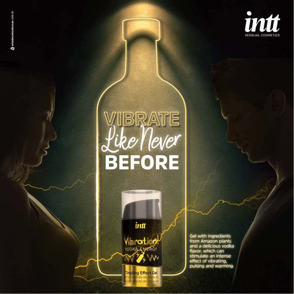 Жидкий вибратор Intt Vibration Vodka Drink Energy со вкусом водки, 15 мл, фото №4 — секс шоп Украина, NO TABOO
