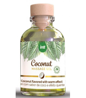 Масажний гель Intt Coconut (Vegan), 30 мл, з ароматом кокосу, з розігріваючим ефектом - No Taboo