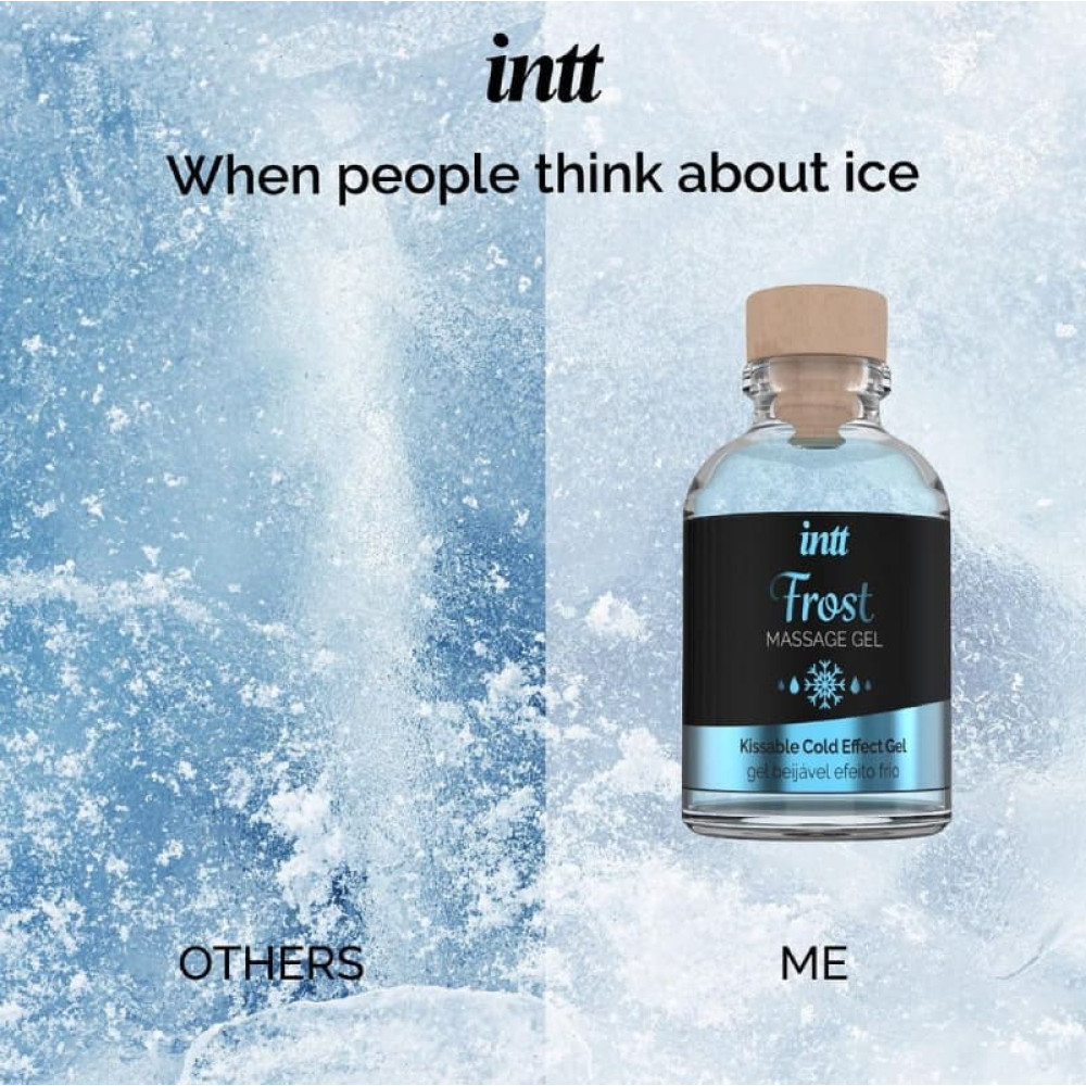 Массажный гель Intt Frost, 30 мл, со вкусом мяты и охлаждающим эффектом, фото №8 — секс шоп Украина, NO TABOO