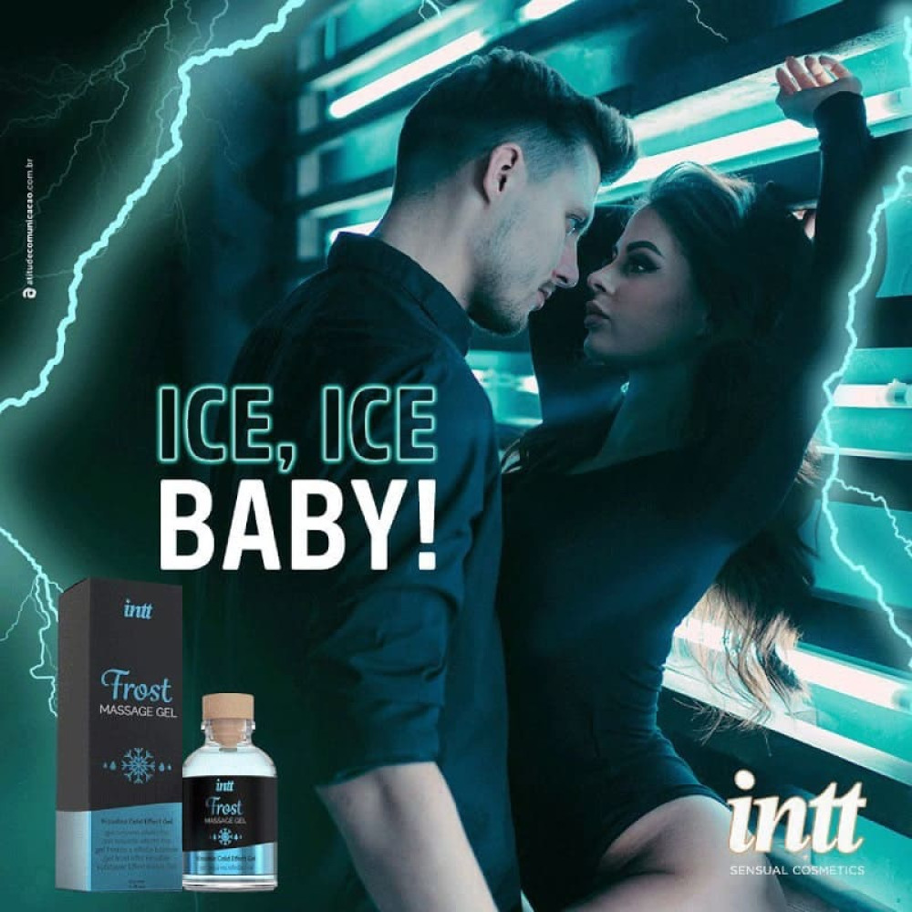 Массажный гель Intt Frost, 30 мл, со вкусом мяты и охлаждающим эффектом, фото №7 — секс шоп Украина, NO TABOO
