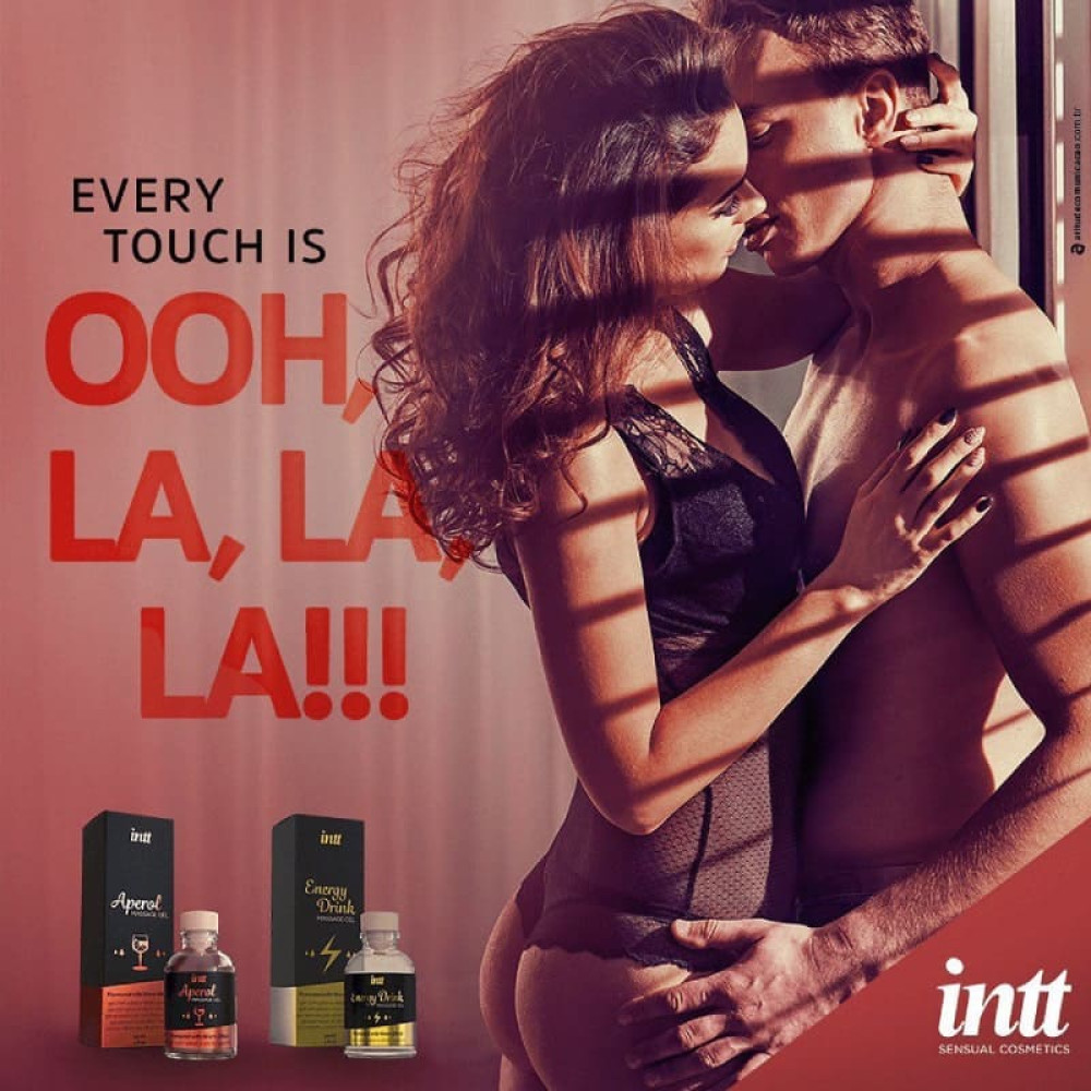 Массажный гель Intt Energy Drink, 30 мл, с согревающим эффектом , фото №5 — секс шоп Украина, NO TABOO