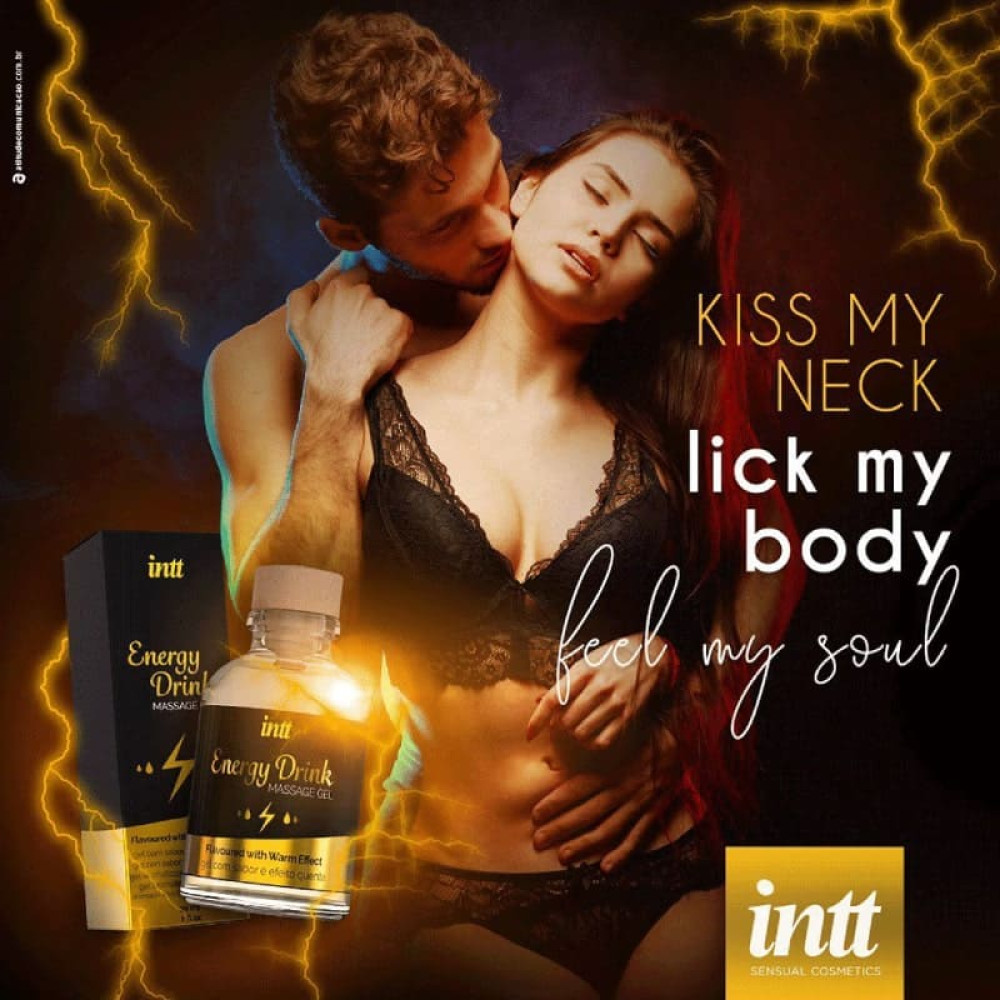 Массажный гель Intt Energy Drink, 30 мл, с согревающим эффектом , фото №6 — секс шоп Украина, NO TABOO