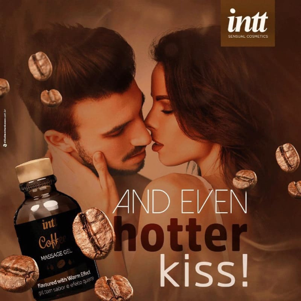 Массажный гель Intt Coffee, 30 мл, с согревающим эффектом, со вкусом кофе, фото №6 — секс шоп Украина, NO TABOO