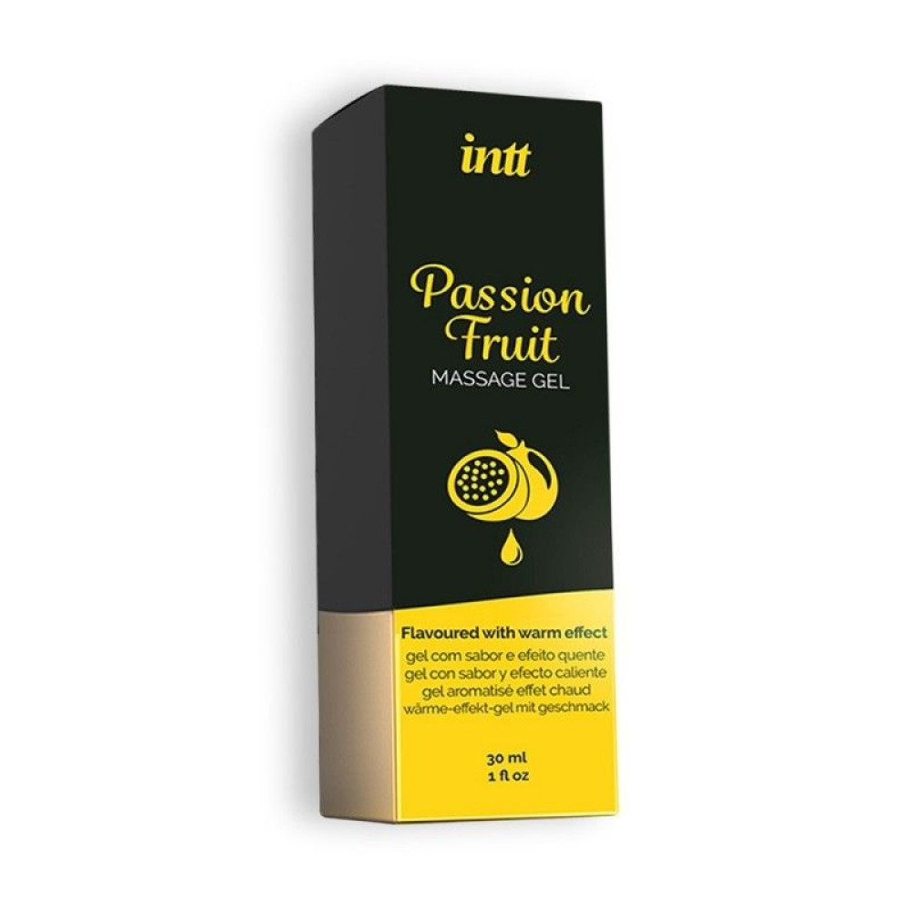 Массажный гель Intt Passion Fruit, 30 мл, разогревающий, со вкусом и ароматом маракуйи, фото №3 — секс шоп Украина, NO TABOO