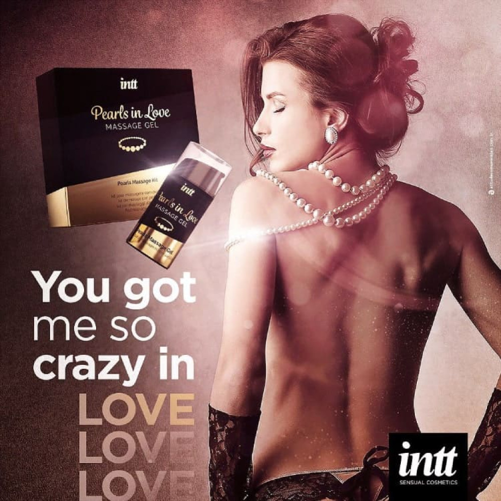 Набор для интимного массажа Intt Pearls in Love, 15 мл, с гелем и жемчужным ожерельем, фото №6 — секс шоп Украина, NO TABOO