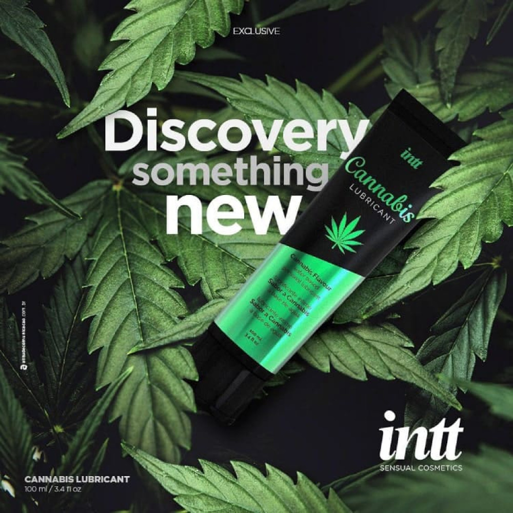 Лубрикант Intt Cannabis, 100 мл, на водной основе, фото №3 — секс шоп Украина, NO TABOO