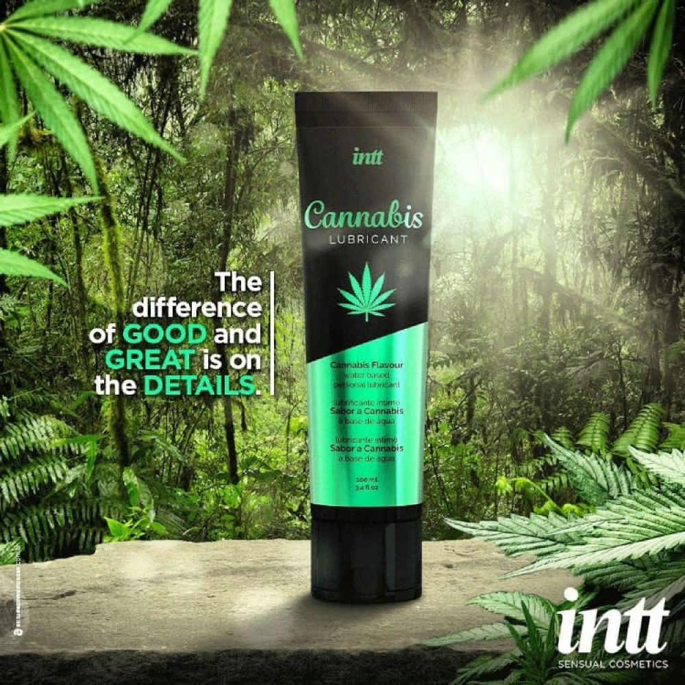Лубрикант Intt Cannabis, 100 мл, на водной основе, фото №2 — секс шоп Украина, NO TABOO