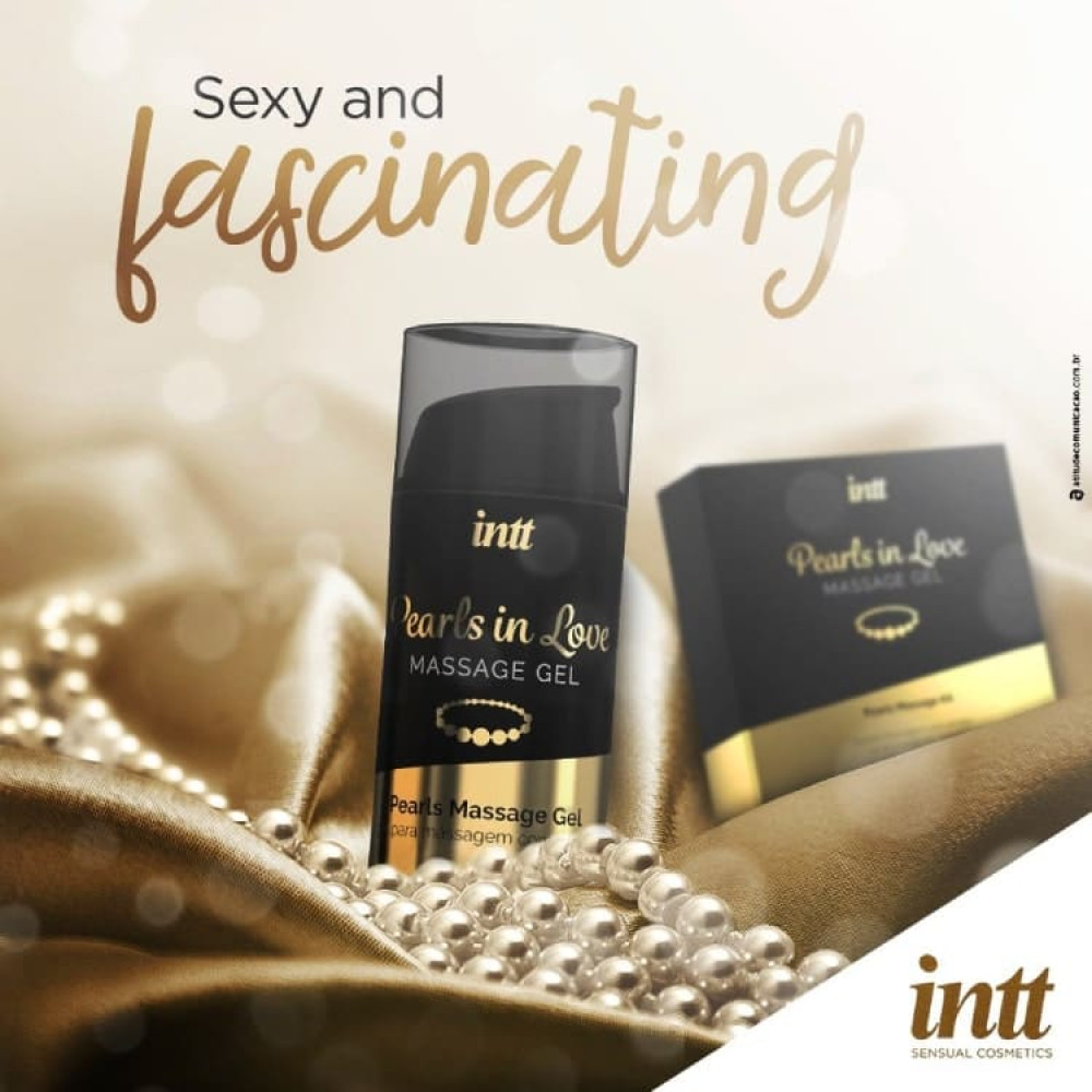 Набор для интимного массажа Intt Pearls in Love, 15 мл, с гелем и жемчужным ожерельем, фото №4 — секс шоп Украина, NO TABOO