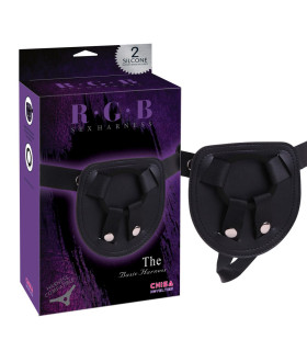 Трусы для страпона кольцевым креплением Chisa R.G.B. The Basic Harness, черные - No Taboo