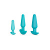 Набор для анального секса B-Vibe из 7 предметов, голубой фото №2 — секс игрушки: Украина, NO TABOO