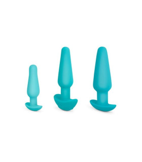 Набор для анального секса B-Vibe из 7 предметов, голубой - No Taboo