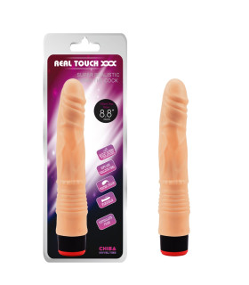 Вибратор реалистичный Chisa Real Touch XXX бежевый, 21.5 х 3.3 см - No Taboo