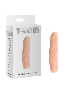 Фаллоимитатор реалистичный Chisa T-Skin бежевый, 17.7 х 3.3 см - No Taboo
