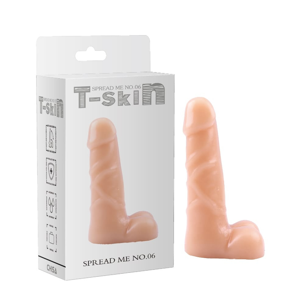 Фаллоимитатор реалистичный с мошонкой Chisa T-Skin бежевый, 16.5 х 4.1 см фото №0 — секс игрушки: Украина, NO TABOO