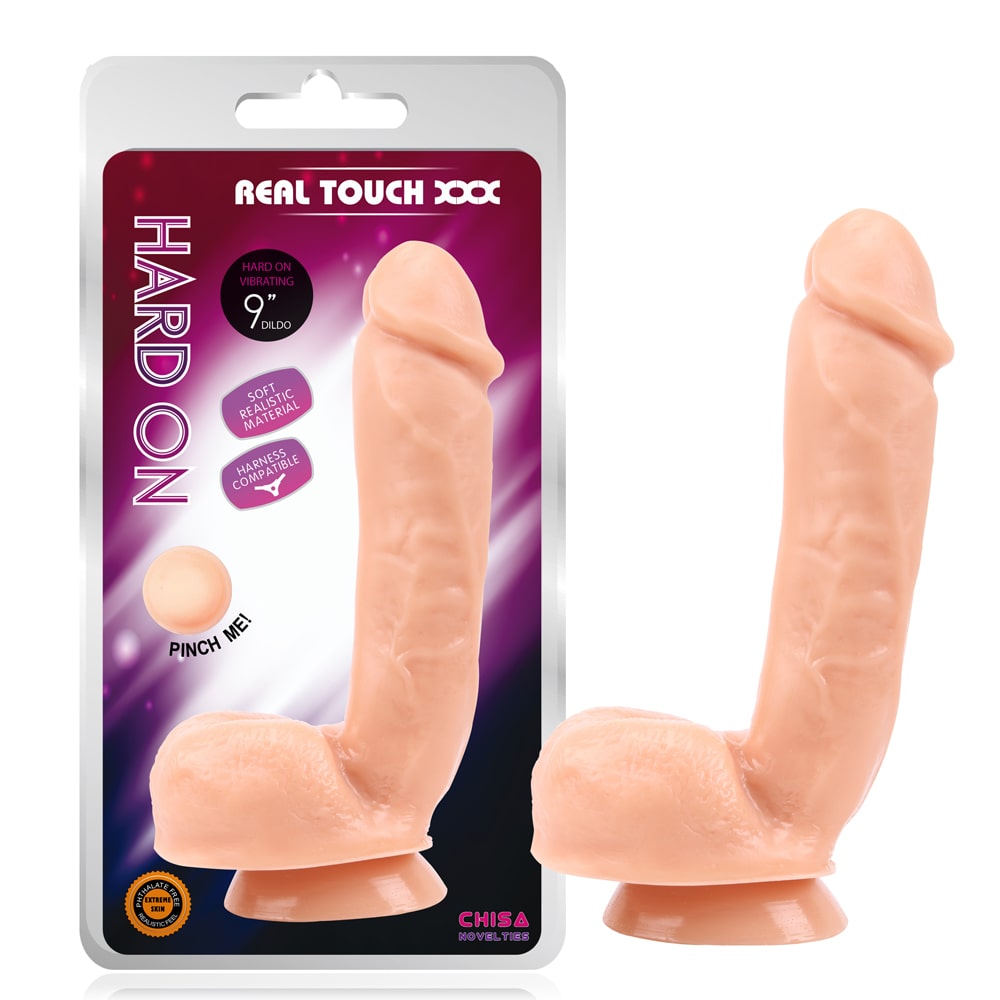 Фаллоимитатор реалистичный на присоске Chisa Real Touch с мошонкой, бежевый, 22 х 4.8 см фото №0 — секс игрушки: Украина, NO TABOO