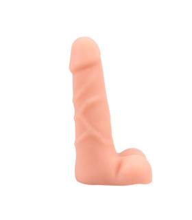 Реалистичный фаллоимитатор Chisa Real Touch с мошонкой, бежевый, 16.4 х 4 см - No Taboo